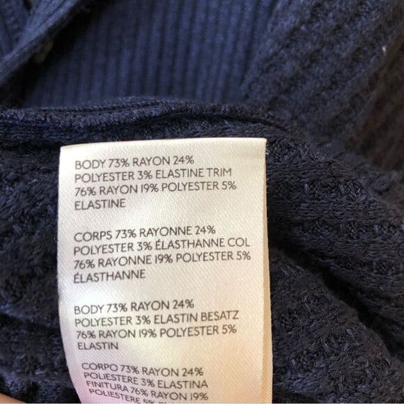 Free People Leo Oversized Waffle Knit Top - Picture 5 of 5